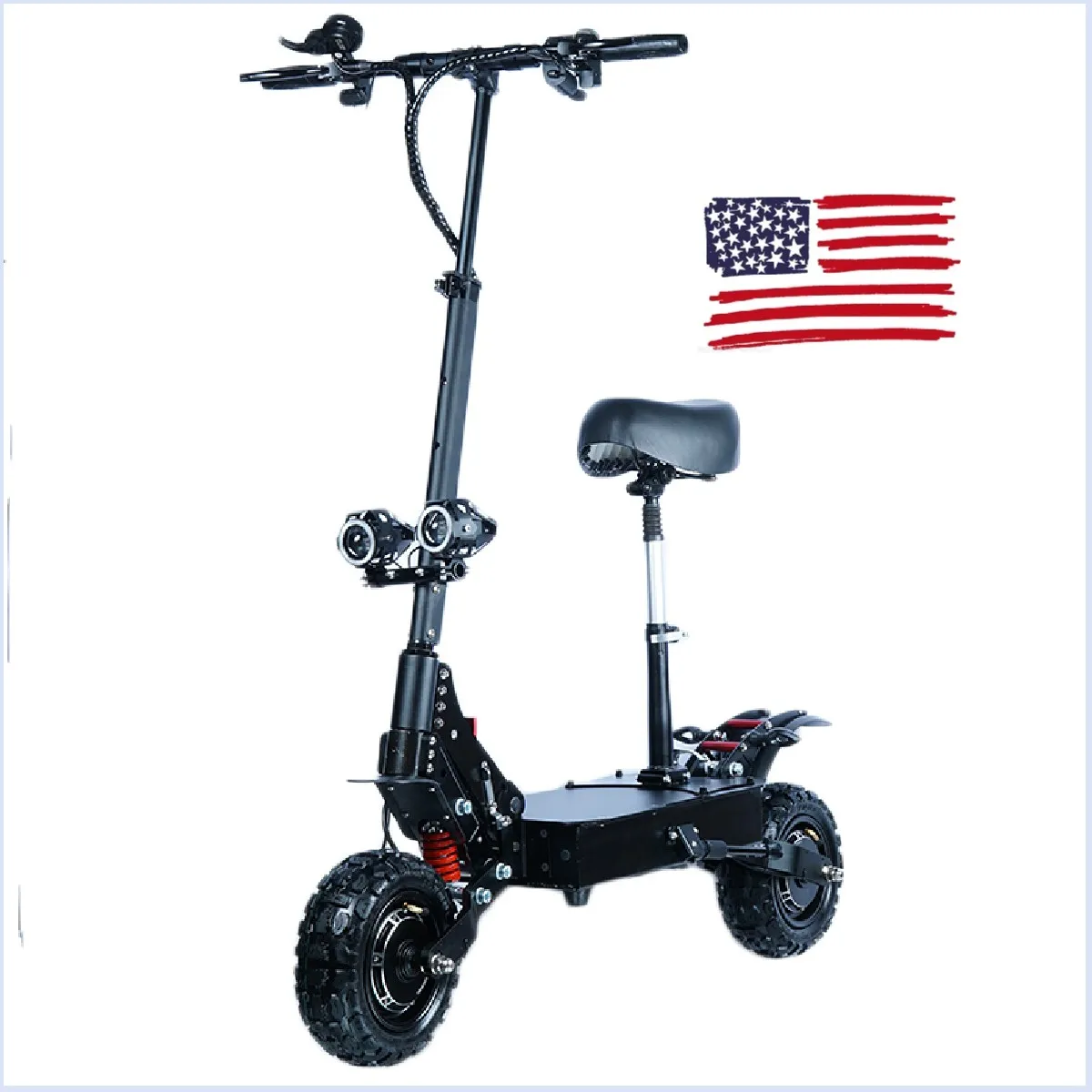 

2022 Hot Sale Fashionable Stand Up Powerful 60V 5600Watt Wholesale Two Wheel Fat Tire Electric Scooter