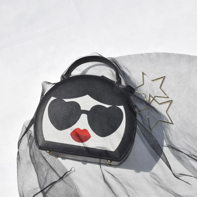 

Custom New arrivals Cute Cartoon Sunglasses Design Printed Bag