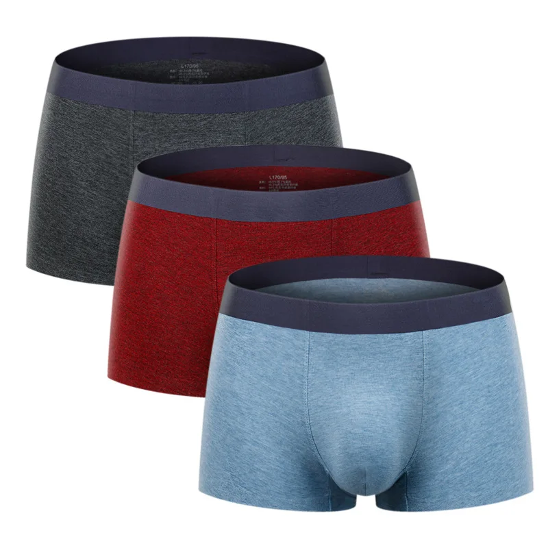 

Amazon Cotton Hot Selling Plain Boys Mens Sexy Boxer Underwear, Regular colors
