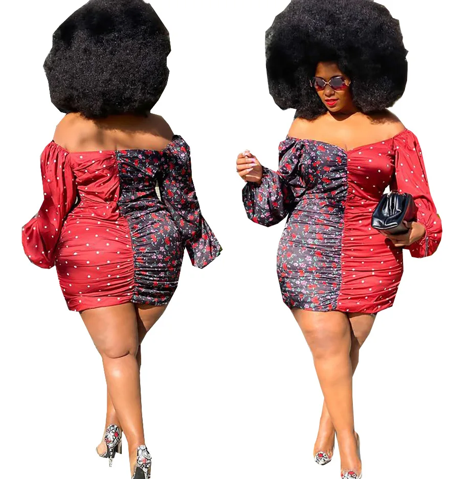 

B64045A Factory direct autumn European and American cross-border women's sexy hollow short skinny dress, As picture