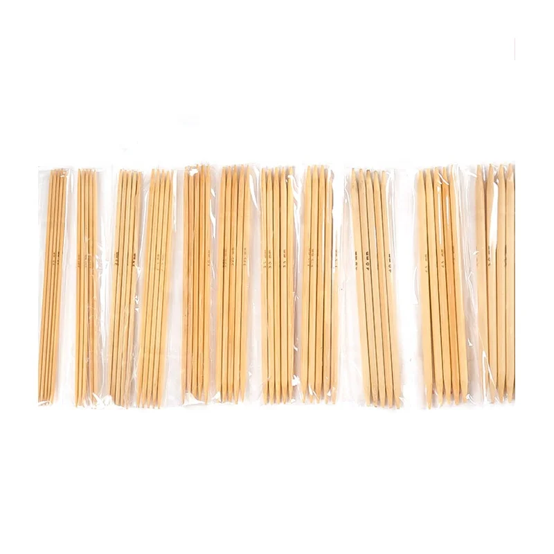 

Pointed Carbonized Bamboo Sweater Needle Knitting Needles Weave Knit Scarf Weaving Double Pointed Bamboo Knitting Needles, Rice