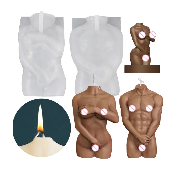 

Hot Sale 2021 Wholesale Molde De Silicona Human Women Torso Silicone Mold Female Body Candle Mold, Customized color