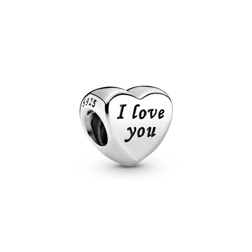 

Wholesale S925 Silver Charm Beads Heart-shaped Charm fit for pandora charm bracelet