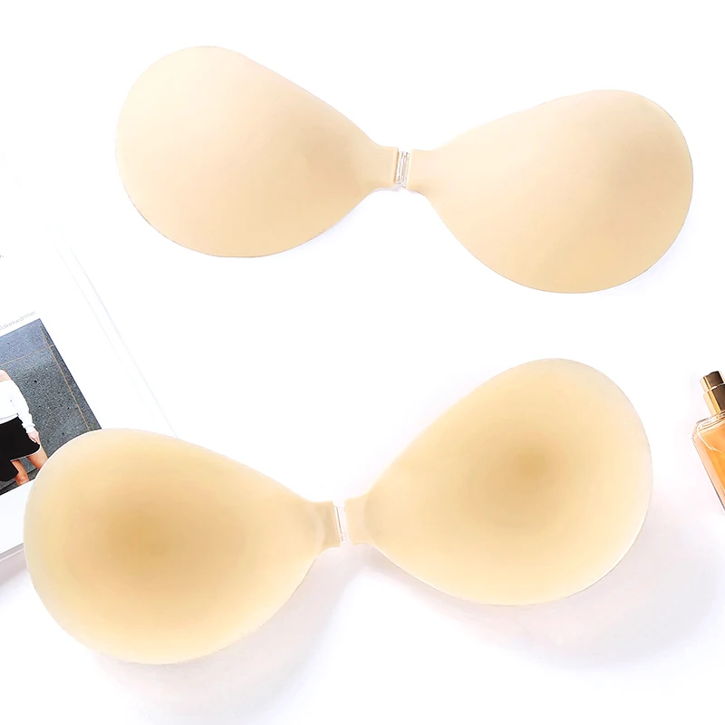 

women lingerie 2021 Strapless backless bra Invisible Bra Tape for deep v dress strapless backless bra, Pink/nude