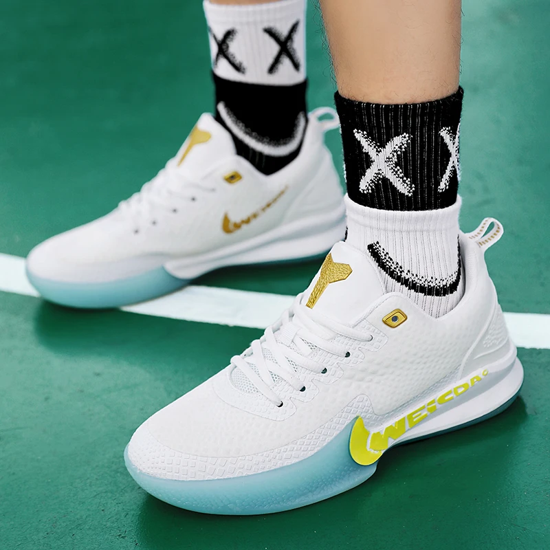 

2021 latest fashion lightweight breathable deodorant men's sports basketball sneaker shoes, Black