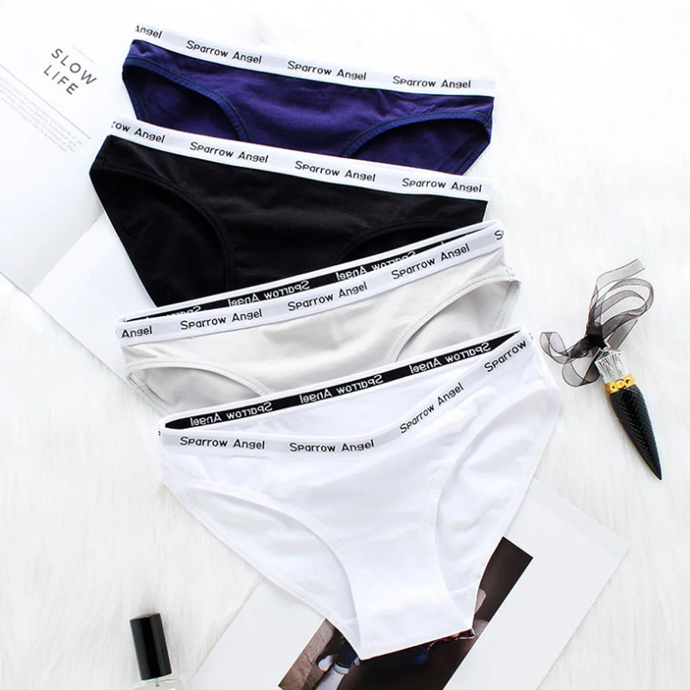 

New 2021 custom waistband logo branded panties underwear women ladies sexy panties with custom words, Available