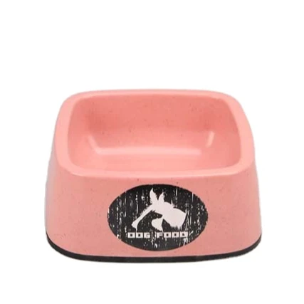 

New Design Bamboo Fiber Fashion Cute Pet Food Water Bowl For Dogs And Cats