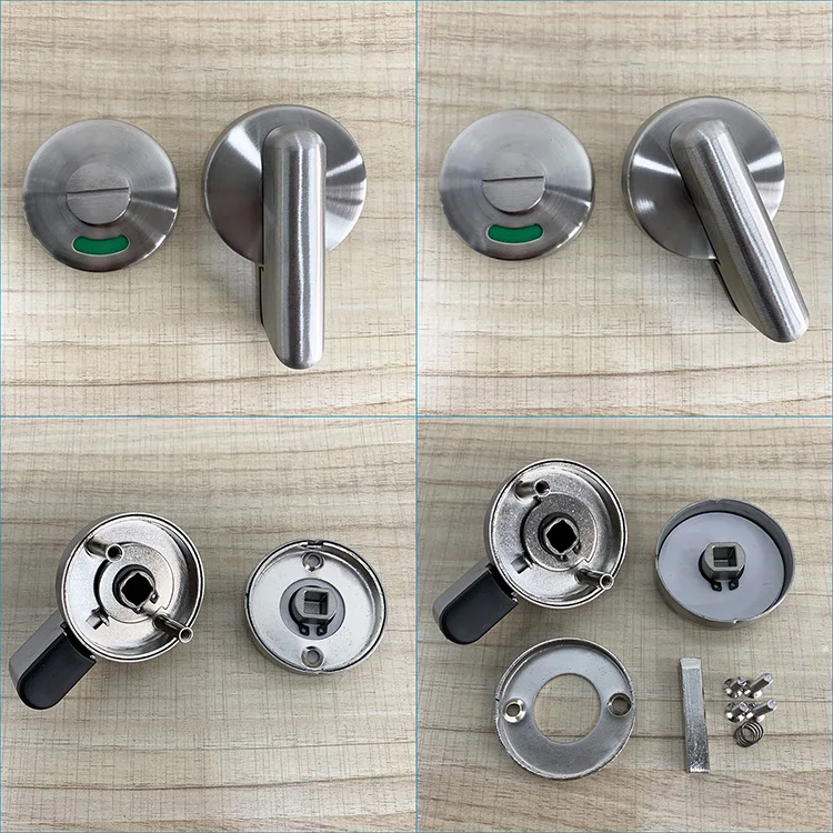 Security anti-rust waterproof Stainless Steel toilet cubicle partition Indication lock
