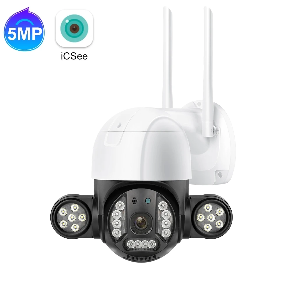 

Tinosec Outdoor Ip66 Waterproof 5Mp Ptz Wifi Ip Camera Cctv Camera Full Color Night Vision