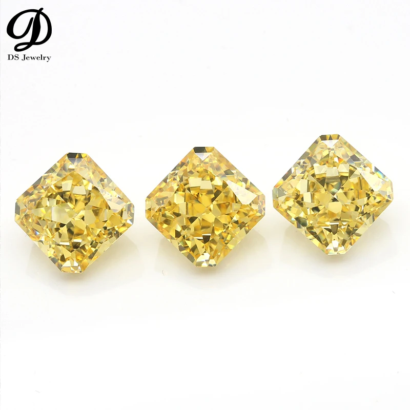 

Hot selling finest quality synthetic cubic zircon radiant ice cut lab diamond substitute loose cz gemstones