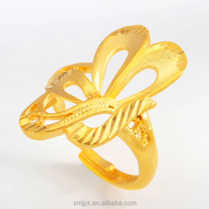 

Live Source Fashion Big Butterfly Ring Fashion Ring Opening Adjustable Ring Female Wholesale Direct Sales