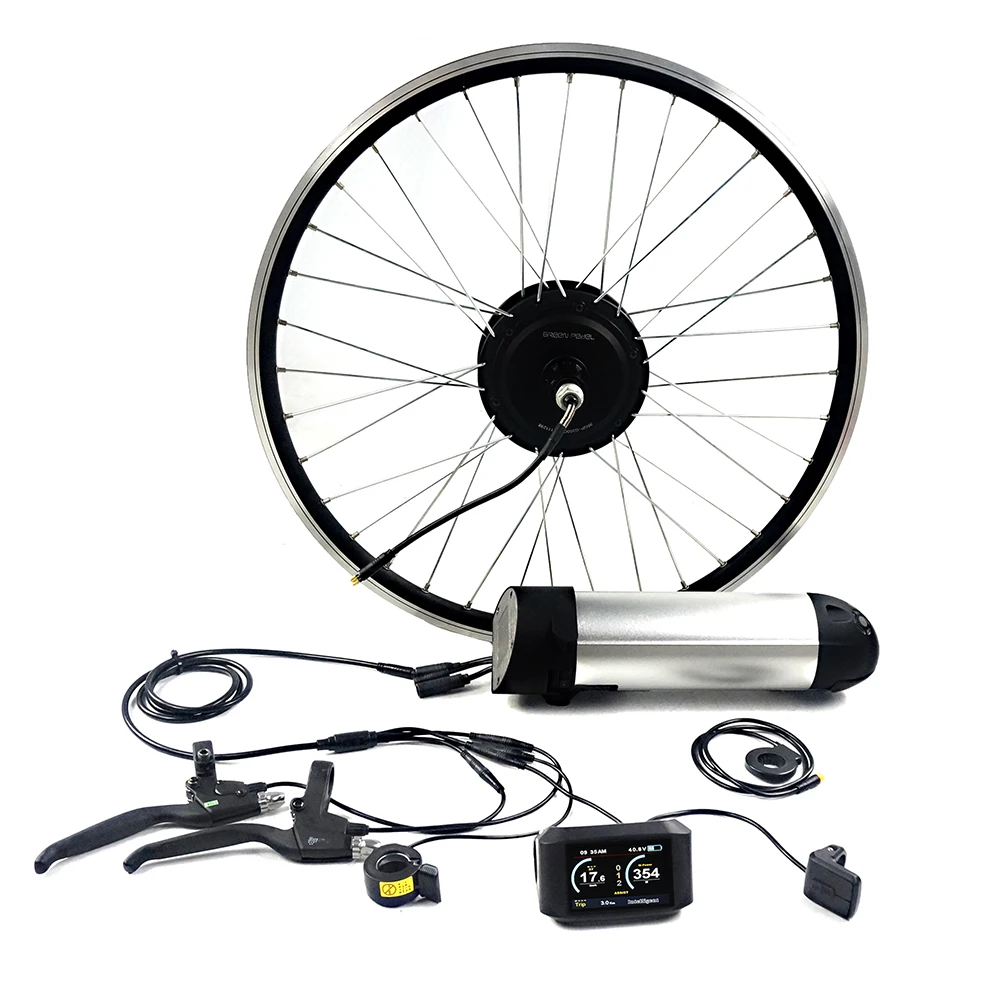 

Greenpedel 28 29inch 700c ebike front wheel 36v 350w hub motor electric bicycle kit for electric bike