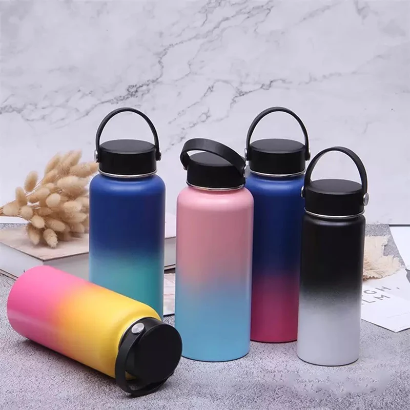 

Sunflower Gym Vacuum Flasks & Thermoses bouillotte large capacity sport portable wooden lid flasks vacuum thermos mug