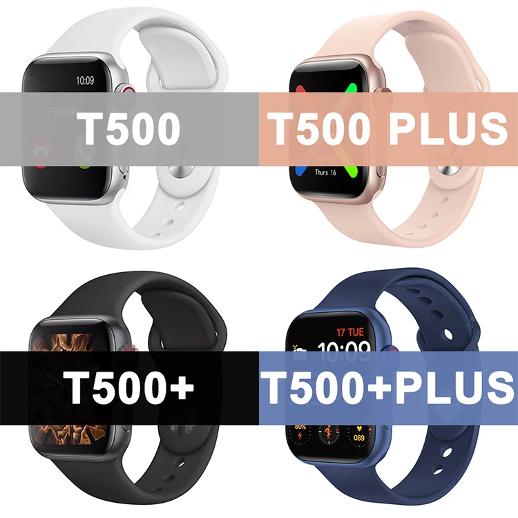 

2021 New Arrivals Reloj T 500 Plus T500 T500 Pro T500 Plus T900 Samrt Watches Series Seri 6 Hi Rohs Smart Watch Phone Smartwatch