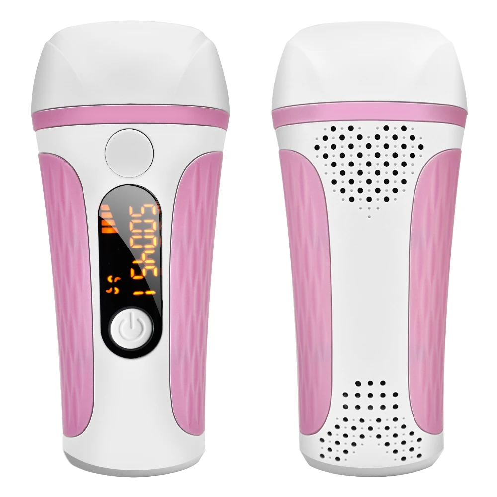 

Home Use Painless Beauty Machine Permanent Leg/Arm Body Face Hair Removal Laser Ipl, Pink