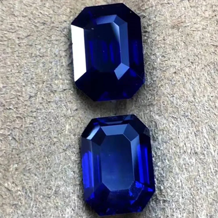 

high quality precious Sri Lanka loose gemstone pair for earring jewelry 6.26ct natural unheated royal blue sapphire
