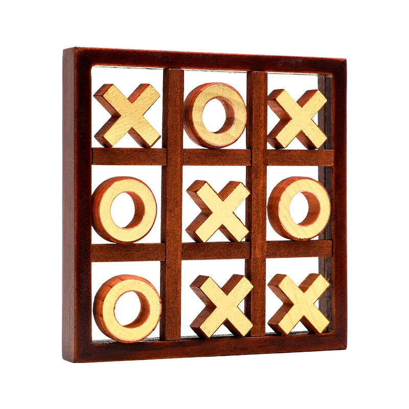 

2023XO Wood Board Game Toy Leisure Parent-Child Interaction Game Board Chess Developing Intelligent Puzzle Game Educational Toys