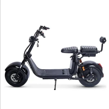 

HEZZO 2022 New Design Motor 60V Lithium Battery scooters 18*9.5 Inch Fat Tire 1000W citycoco electric For Adult, Black