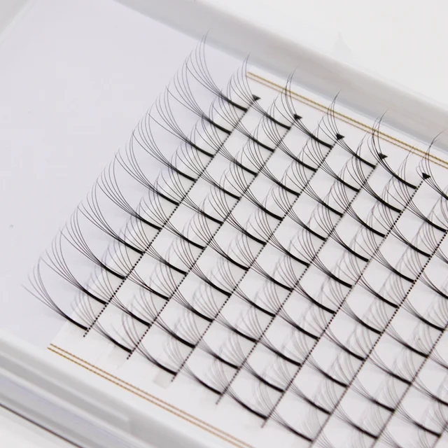 

Long Stem Premade Fans 0.07mm Narrow Pre Made 5D C D Curl Volume Fans Handmade Volume Fans lashes, Black