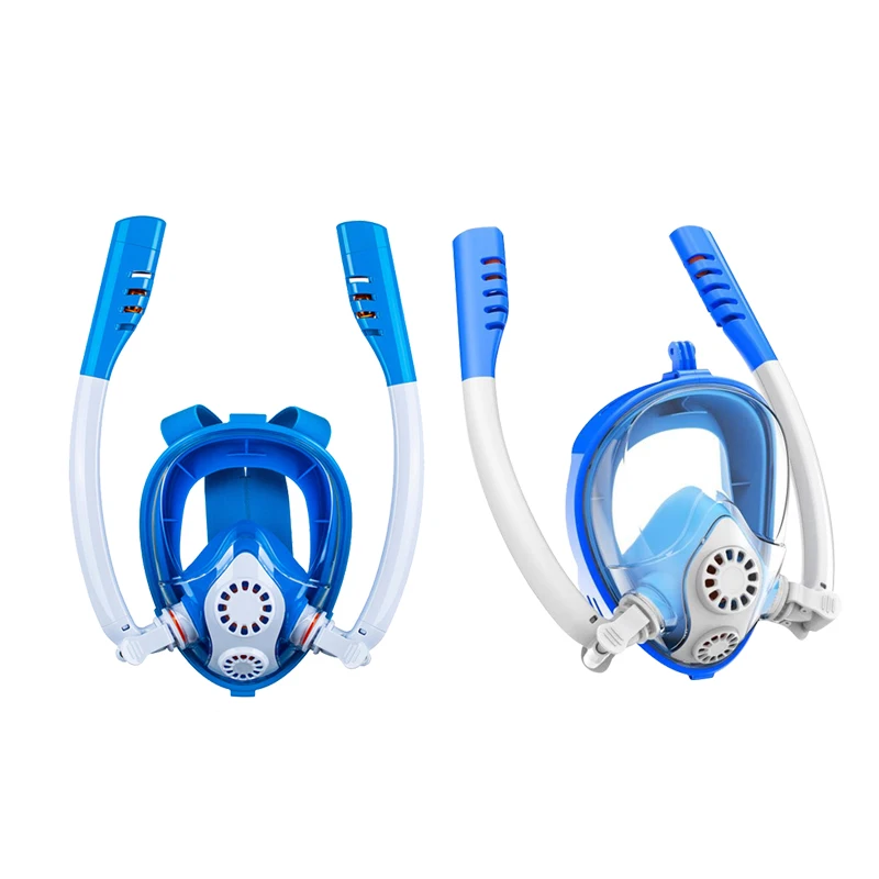 

2021 Vivanstar ST6556 Anti-Fog Underwater Diving Equipment Scuba Full Face Diving Snorkel Mask