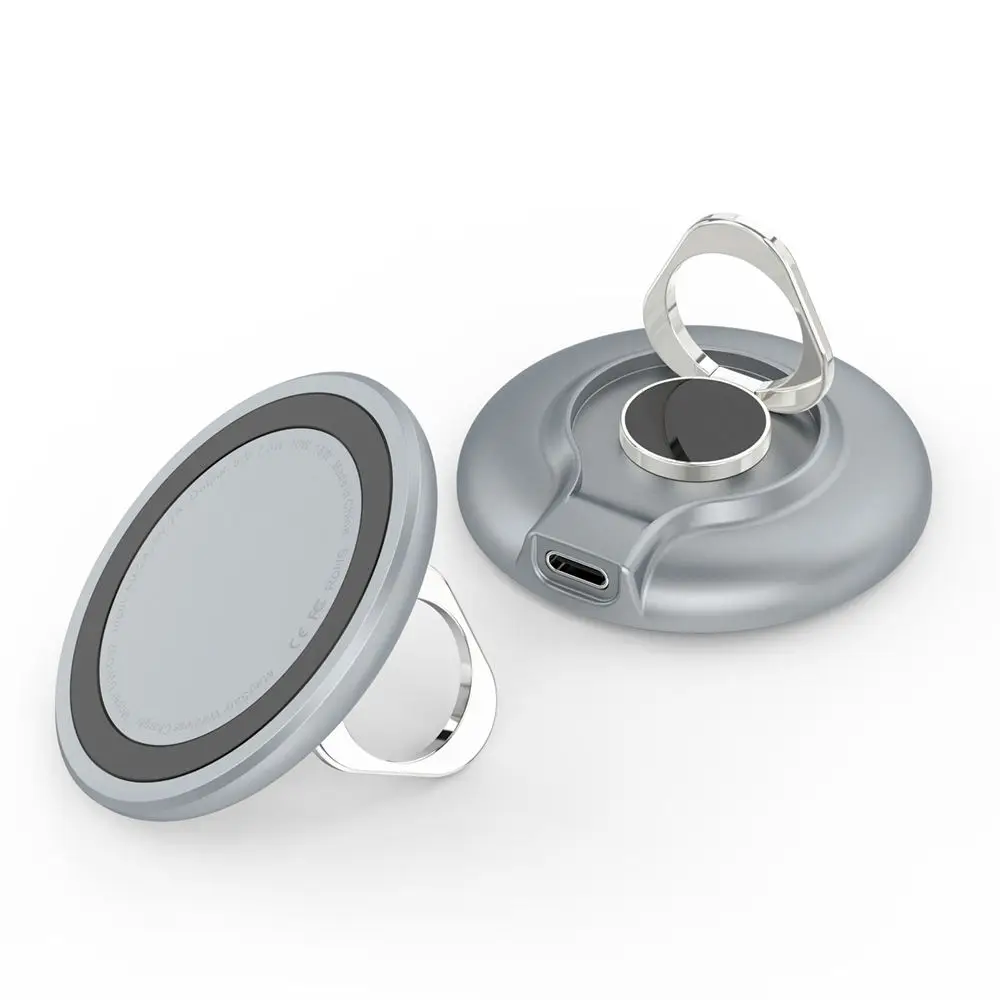 

15W Fast Charging Pad Stand Magnetic Ring buckle Phone Holder Kickstand Wireless Charger for iPhone 13 Mini Pro Max