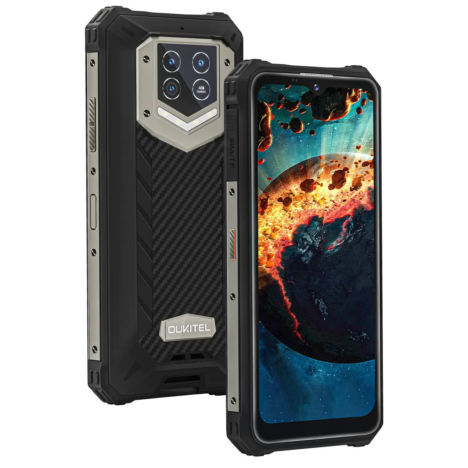 

OUKITEL WP15 15600mAh Dual 5G Rugged Smartphone 6.52'' HD+ 8GB+128GB Octa Core Android 11 48MP Triple Camera NFC Mobile Phone