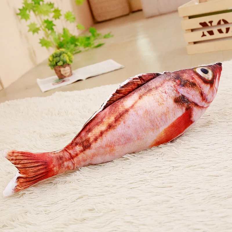

Funny Fish Cat Toys Simulation Catnip Plush Fish Toy Pet Supplies, Photo