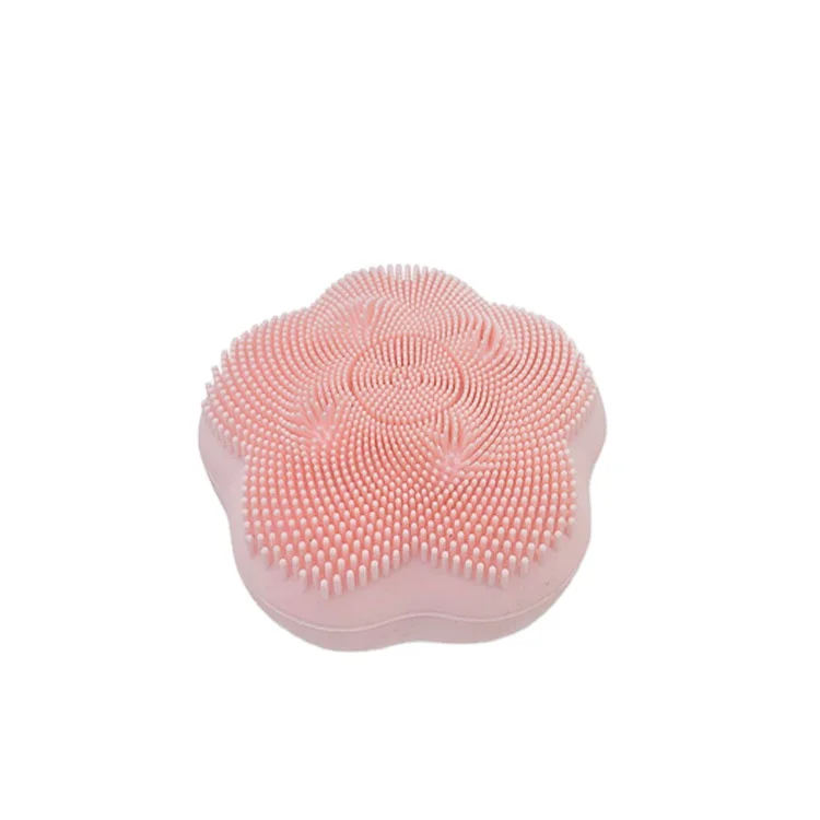 

2020 Daily Facial Cleaning Exfoliator Silicone Face Cleansing Brush, Pink ,purpule