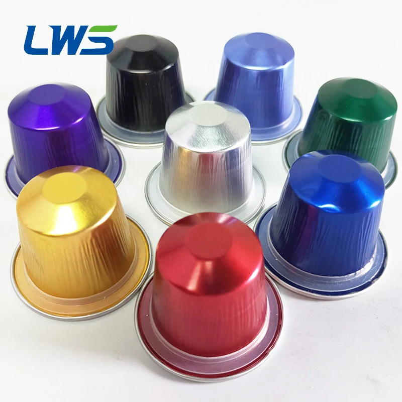 

Wholesale 37MM nespresso aluminum coffee capsules with lids