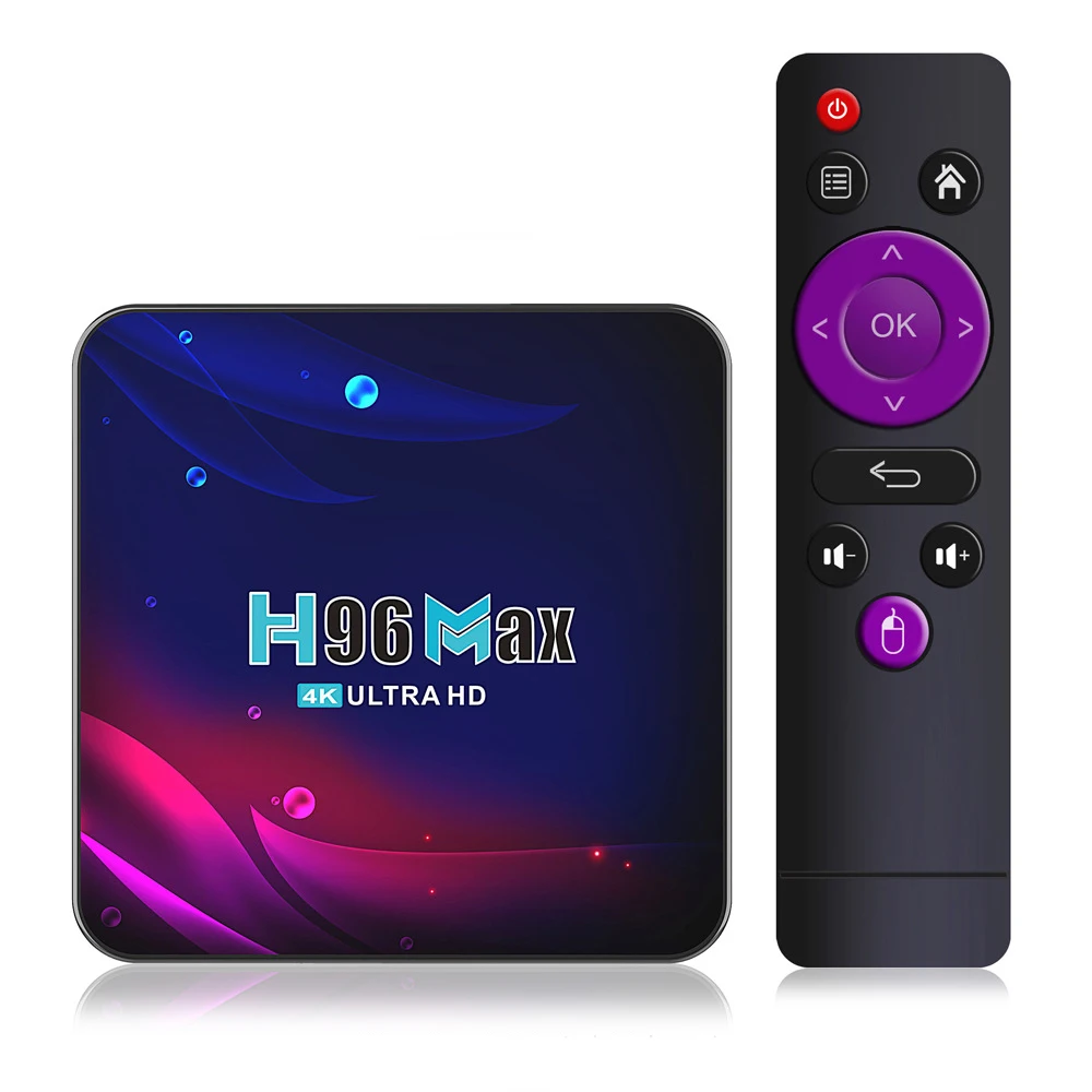 

2021 H96 MAX V11 Smart TV Box Android 11 RK3318 Quad-Core 64bit 4K 2.4G 5.8G WIFI Google Voice Media Player Set Top Box