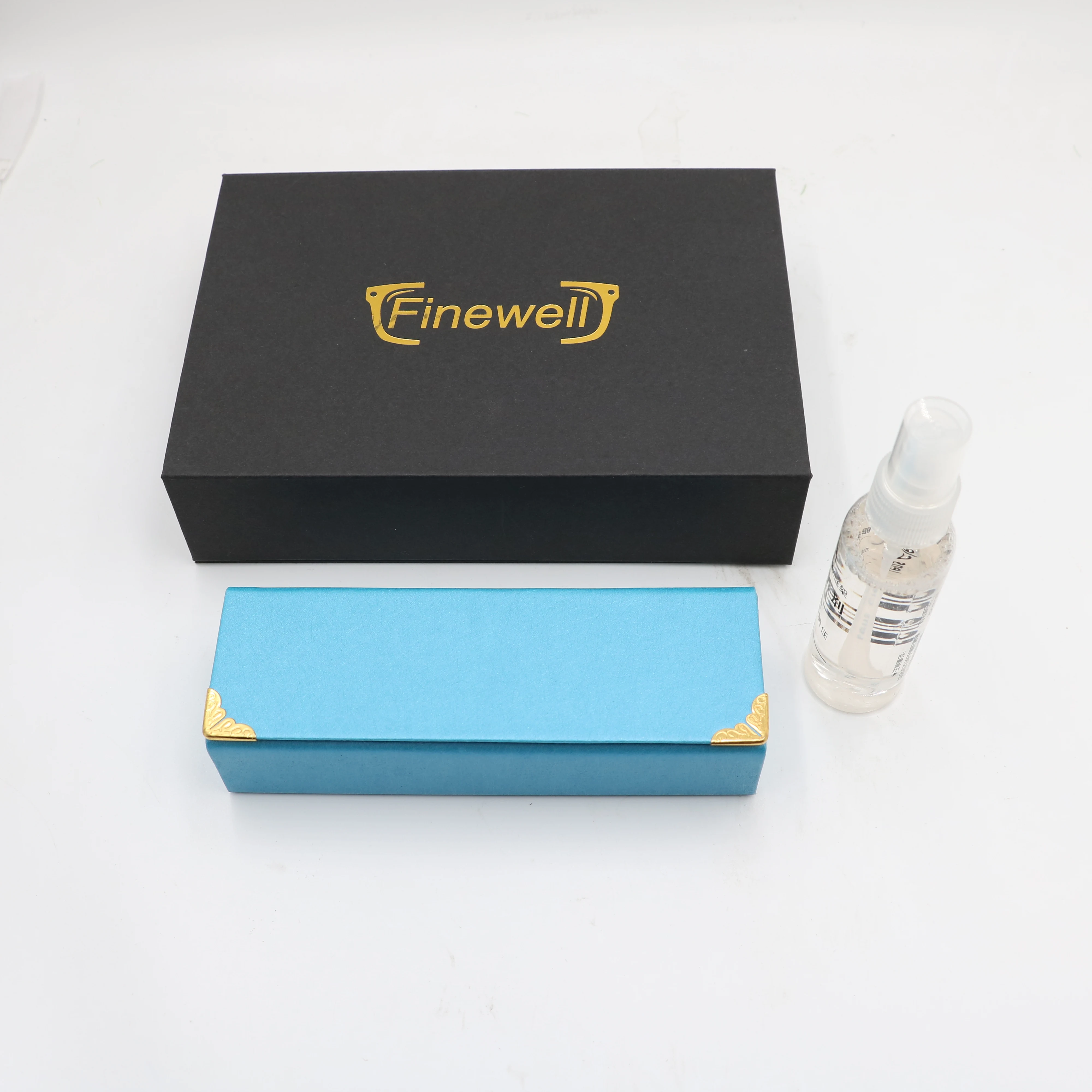 

Finewell sunglasses custom logo hard organizer box packaging packaging storage eyewear display showcase