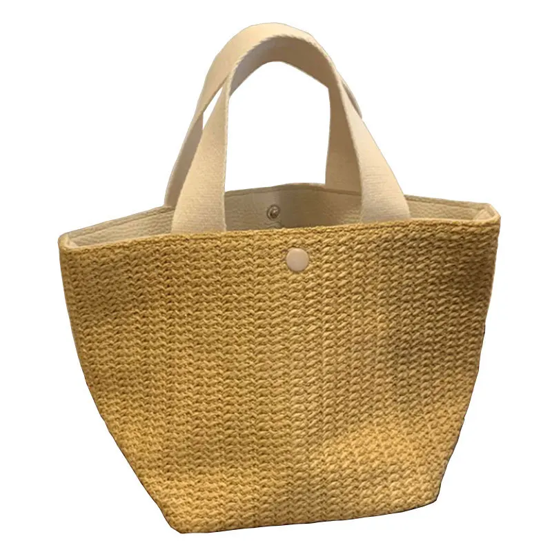 

Casual Straw Bags Big Tote Handbag Retro Women Woven Shoulder Bag Summer Holiday Beach Bali Hand Bag