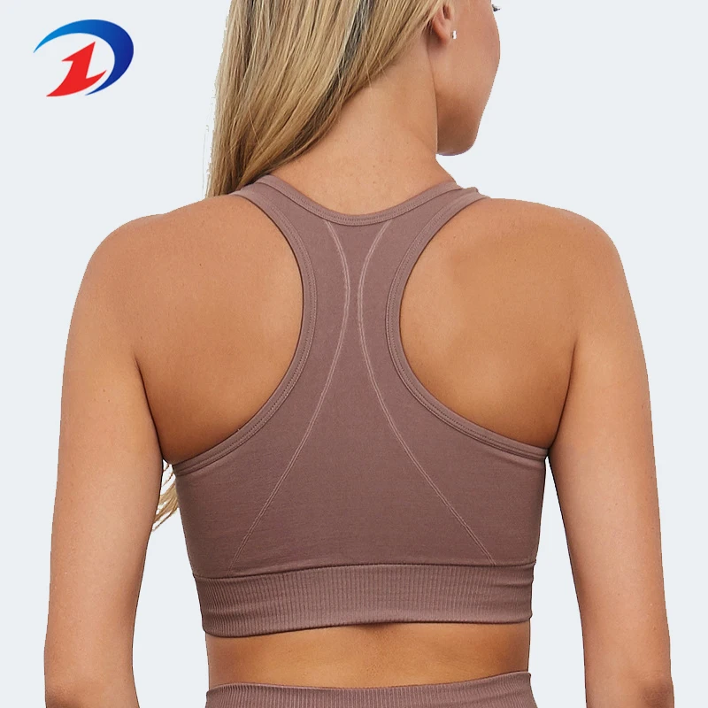 

Custom fitness tops removable seamless women sport yoga bra seamless sports bra