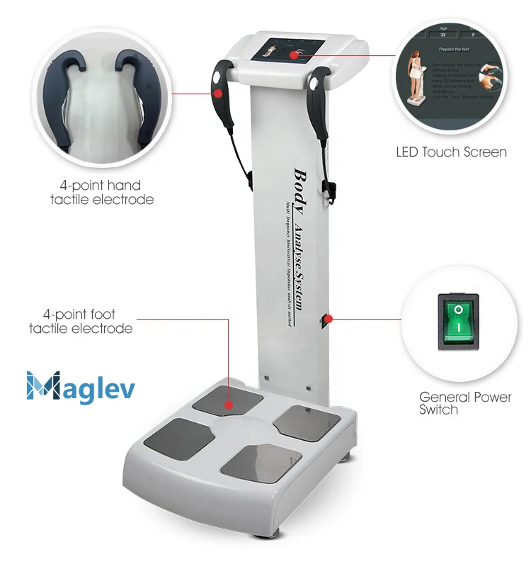 

Professional Body Composition Analyzer Nutritional Weight Assessment Obesity Body Composition Analyze Machine With Color Printer