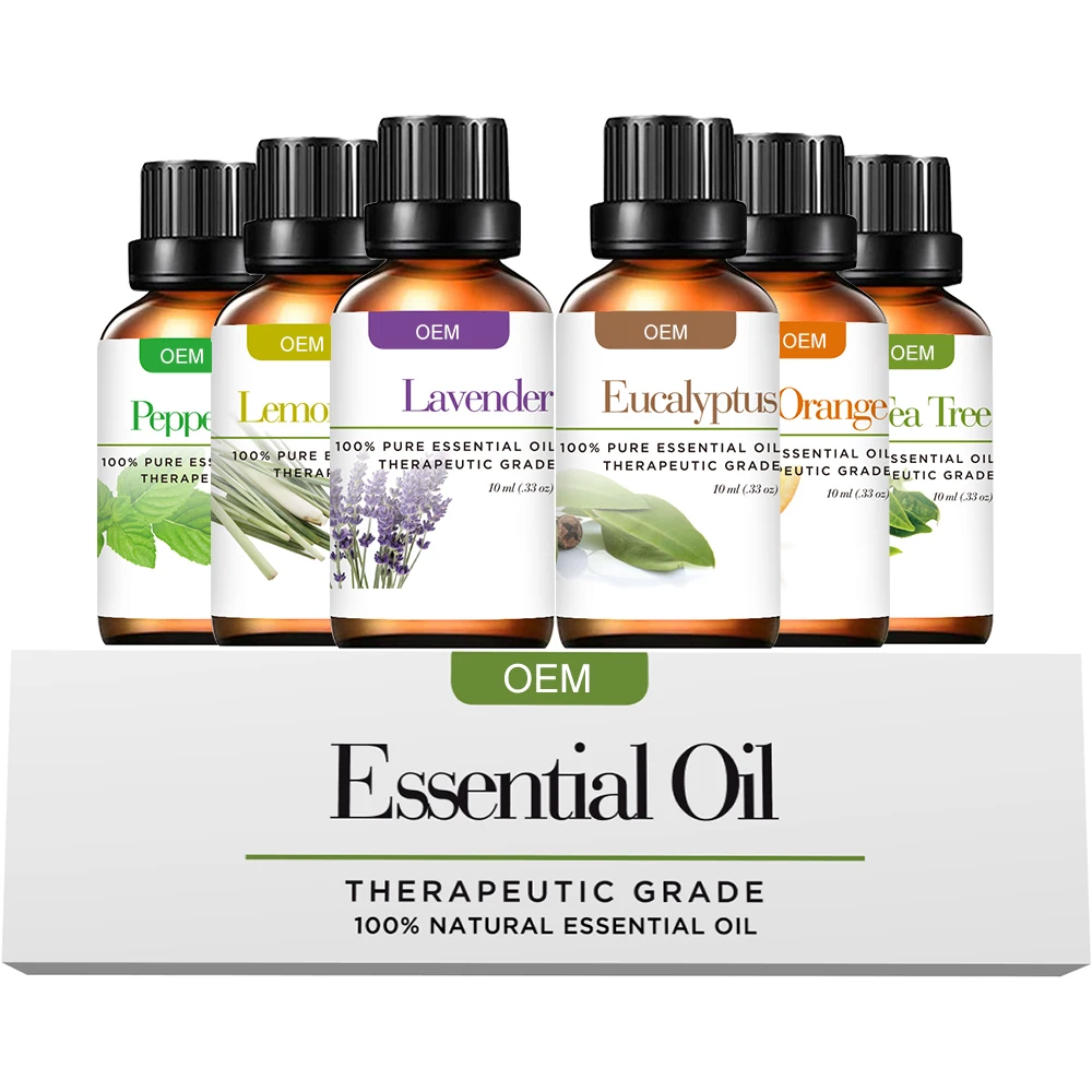 

100% Pure Essential Oils single bottle ,Lavender,peppermint,lemongrass,tea tree eucalyptus,orange,etc