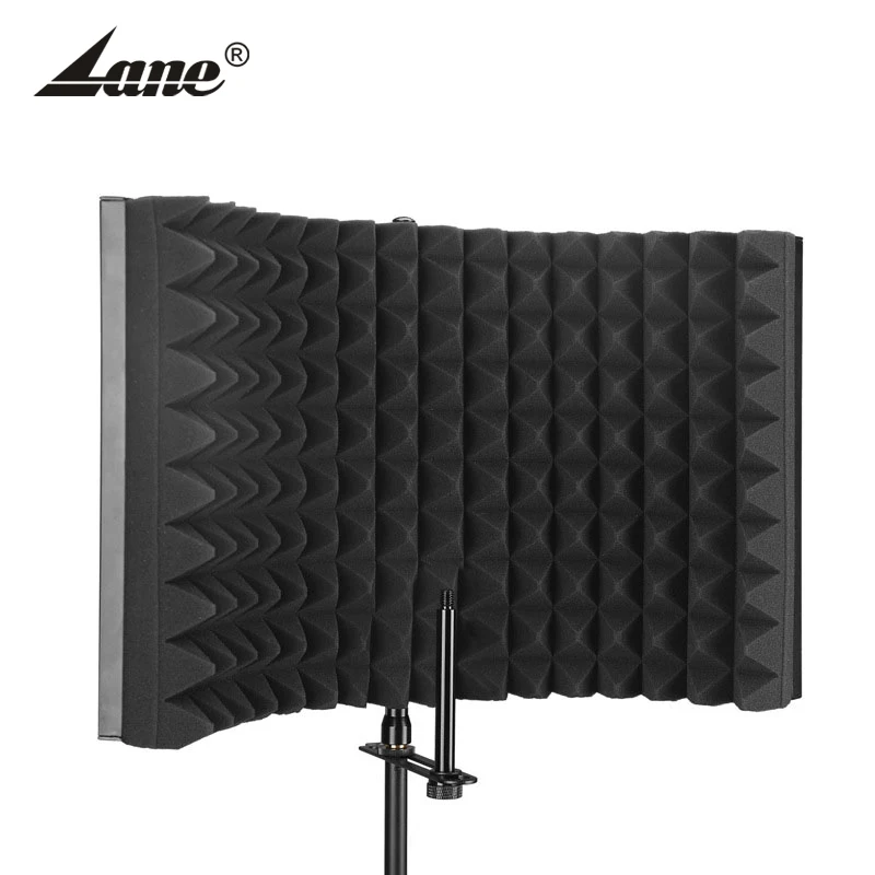 

Newest Studio Microphone Acoustic Shield Acoustic Reflection Filter, Black