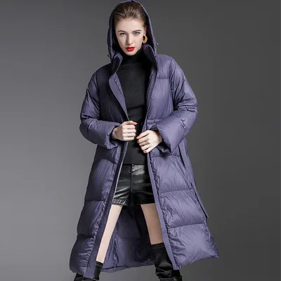 

Five Oceans Custom Made Women's Winter Long Down Jackets Goose Down Coat High Quality Thick Warm White Duck Down Parka