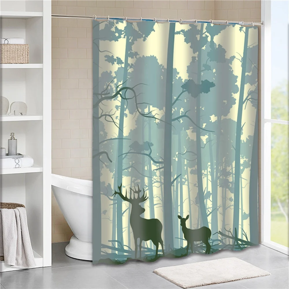 

Wholesale Custom Designers Printed Polyester Waterproof Bathroom Shower Curtain, Customer's request