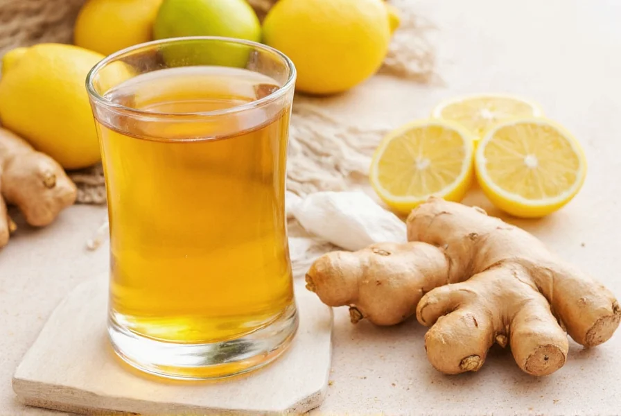 Step-by-step preparation of ginger tea with lemon and honey