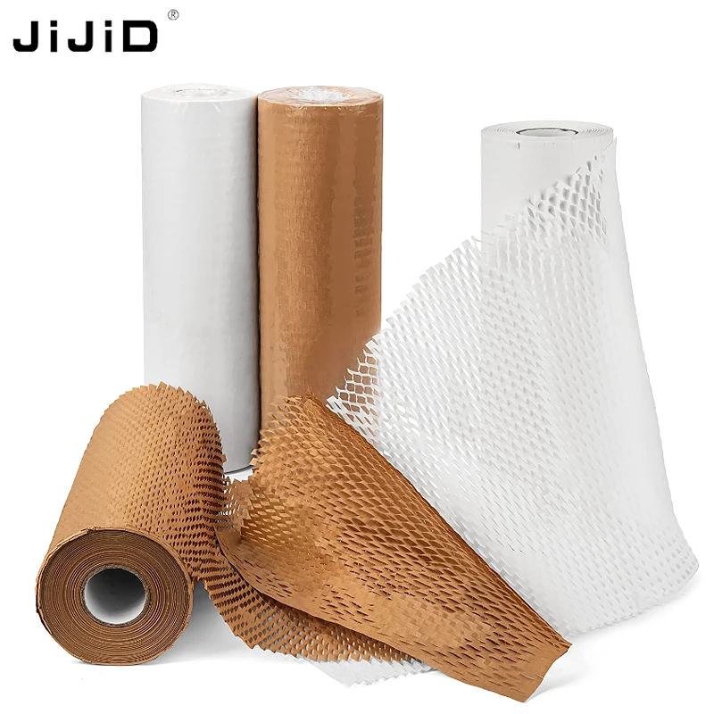 

JiJiD Honeycomb Packaging Paper Cushion Pad Honeycomb Protection Cushion Packaging Paper Recyclable Brown Honeycomb Paper