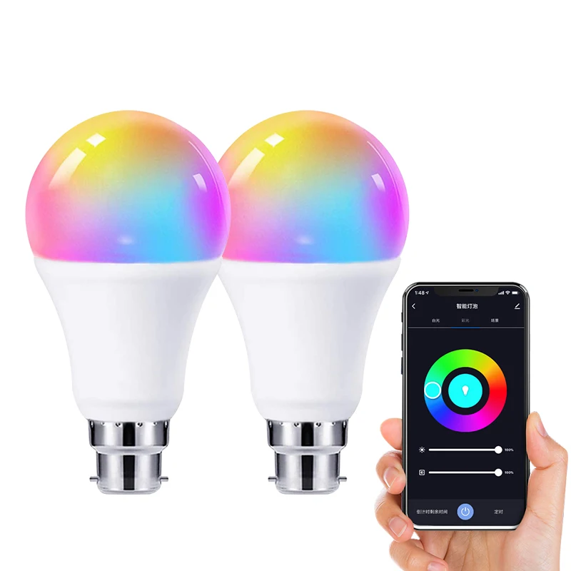 Colour Dimmable Works with Ale xa/Google Home No Hub Required Smart WiFi LED Light Bulb