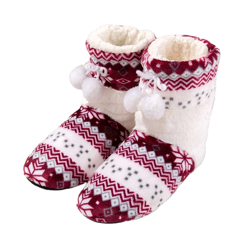 

Slipper Socks with Grippers for Women,Winter Cozy&Comfy Boot Slippers for Women, As pic