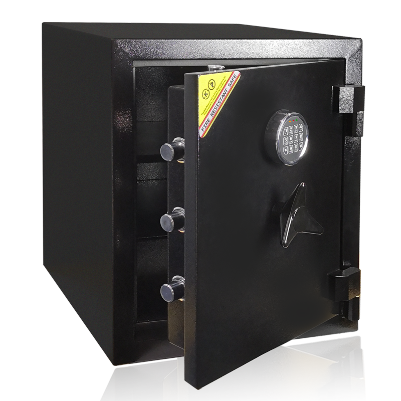 
Heavy duty 113 kg fireproof smoke proof key lock code digital Biometric box safe 