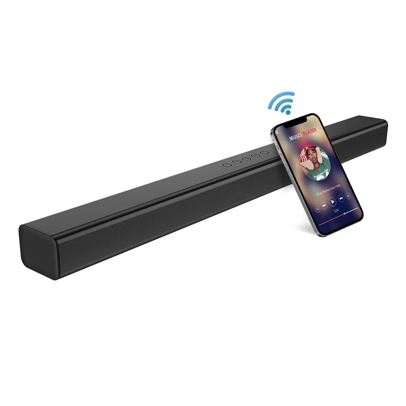 

Indoor Powerful Sound Bar With HDMI Bluetooth DSP High Quality Wireless Home Theatre 60W Ultra Slim Sound Bar Speaker