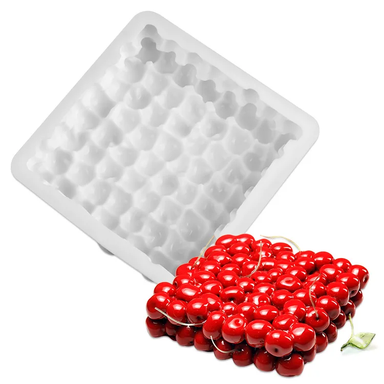 

New Style Double Layer Cherry Cake Baking Mold Cherry Mousse Cake Silicone Mold