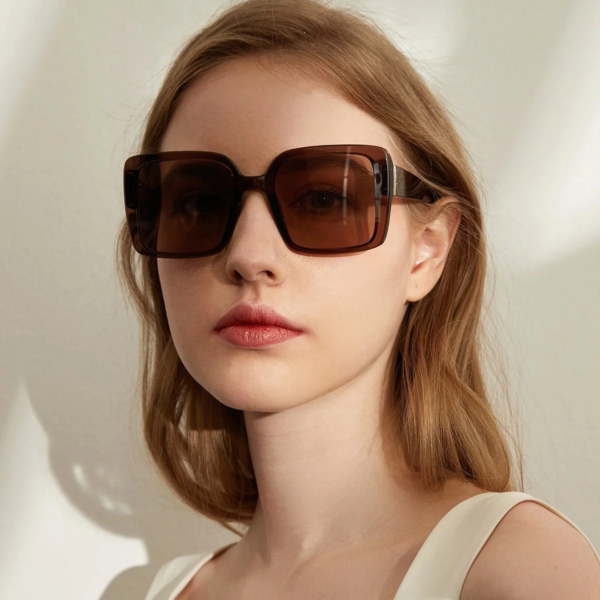 

Sunborry UV400 Trending Unisex China Cheap Big Frame Shades Transparent Sunglasses Custom Square Acetate