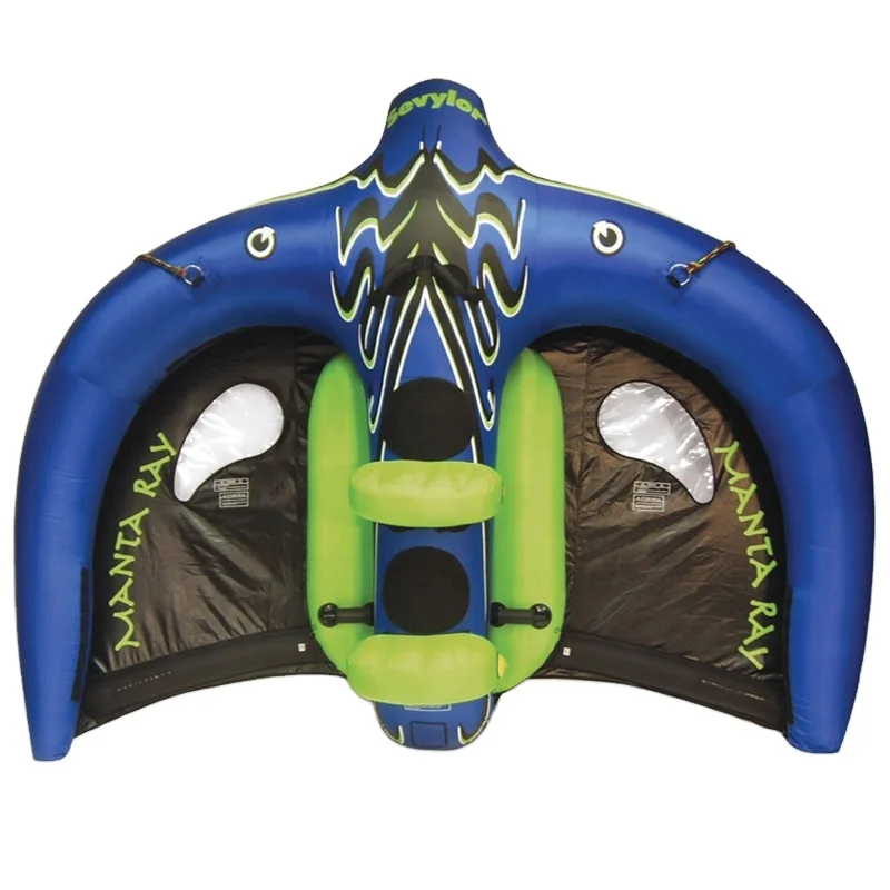 

high quality Water Park Sport Fly Fish Boat Inflatable Flying Manta Flying Manta Tube For Water, Customized