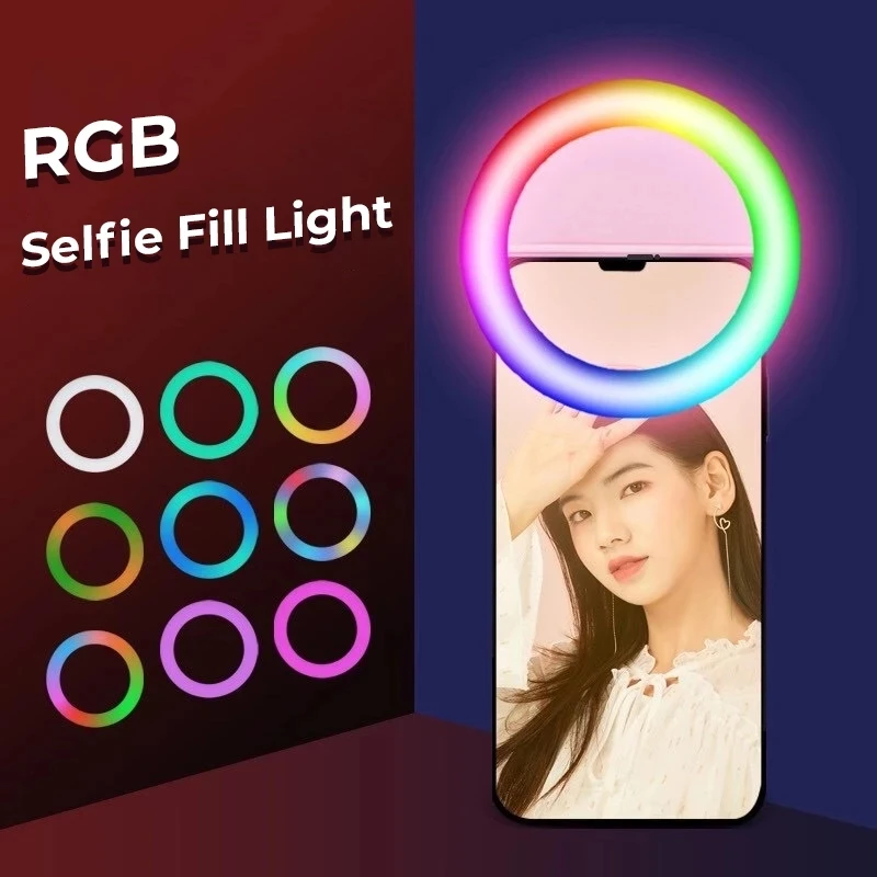 

amazon best sellers Rgb Beauty Portable Rechargeable Phone Clip Fill Light