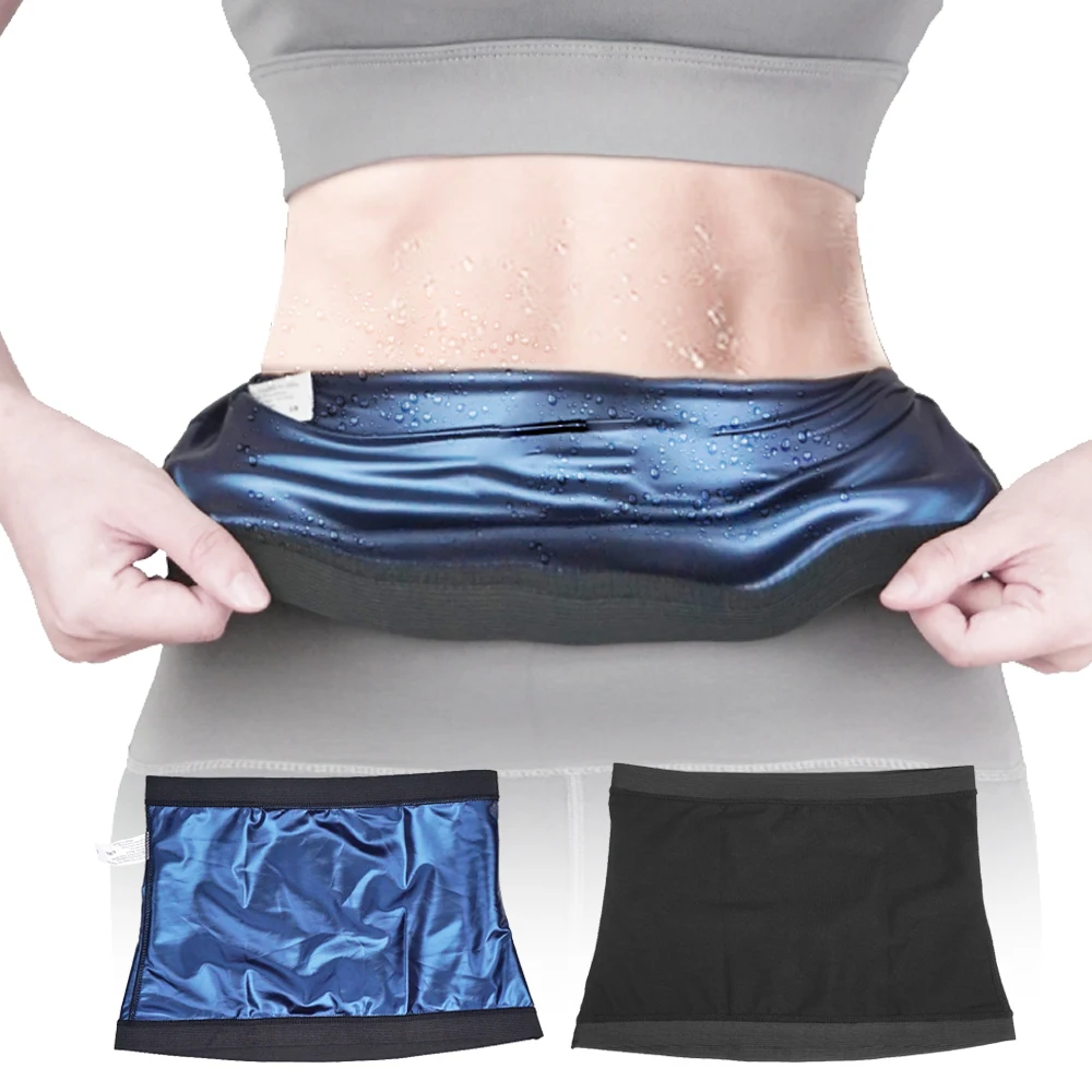 

Sweat Band Sauna Belt Waist Trainer for Women Weight Loss Body Slimming, Black