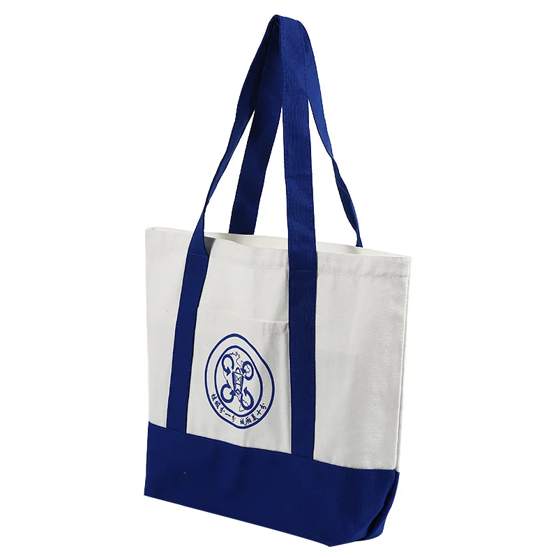

Cotton Canvas Tote Bag Recycled cotton shopping Shoulder Grocery Bags, Customized color